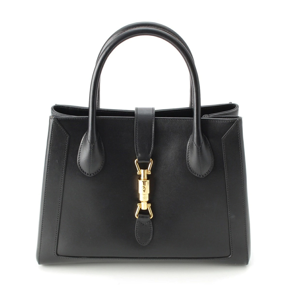 Gucci Jackie Leather Shoulder Handbag Black